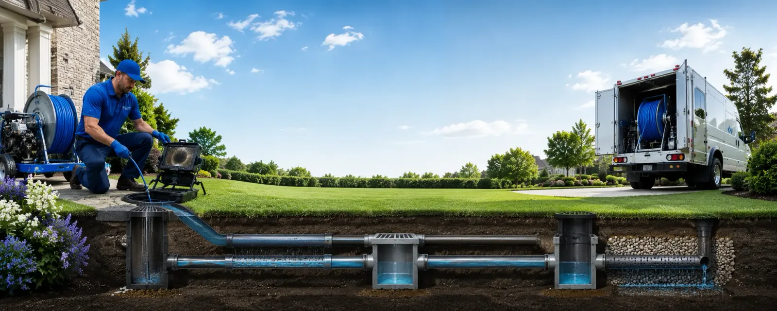 Outdoor drain cleaning information for Nabb, IN